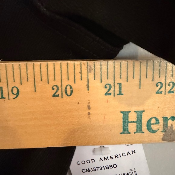 Good American Fit For Success Denim Jumpsuit Women 2XL Black Stretch Minimalist - Picture 14 of 16